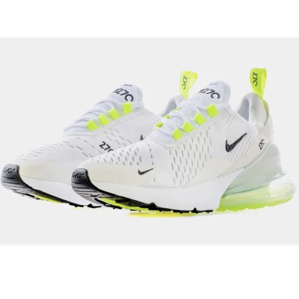 Nike Women's Air Max 270 Running Shoes White Ghost Green